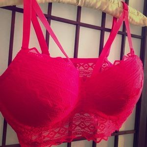 Victoria’s Secret Pink brand Push up neon pink bra